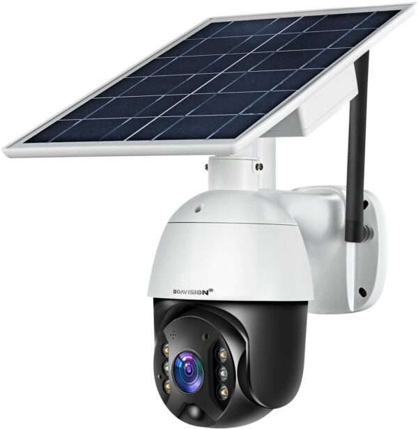 080P HD Solar Power Security Outdoor PTZ Camera 4G/WiFi Cloud/SD Card Stroage