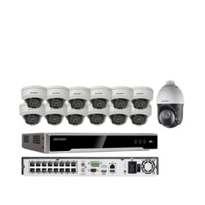 Hikvision NVR KIT 16CH POE Security System 2MP DS-2CD1123G0-I & PTZ